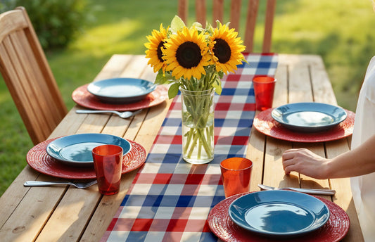 How to Set an Outdoor Summer Dining Table (That Can Handle the Elements)
