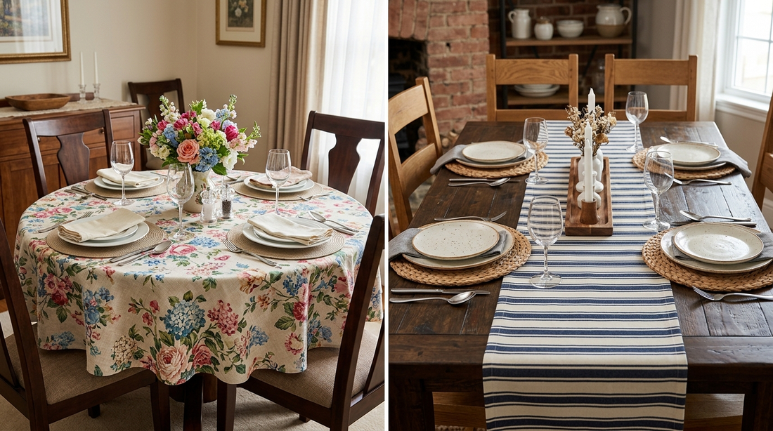 The Difference Between a Table Runner and a Tablecloth — And When to Use Each