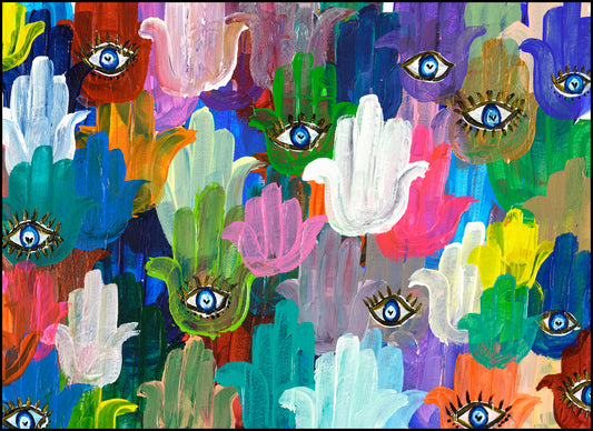 Big Hamsas Evil Eyes Placemats 21x15