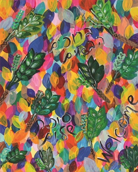 Rainbow Etrog Banner 30x24