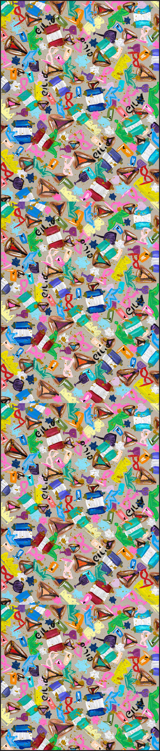 Everything Purim Table Runner 16x108