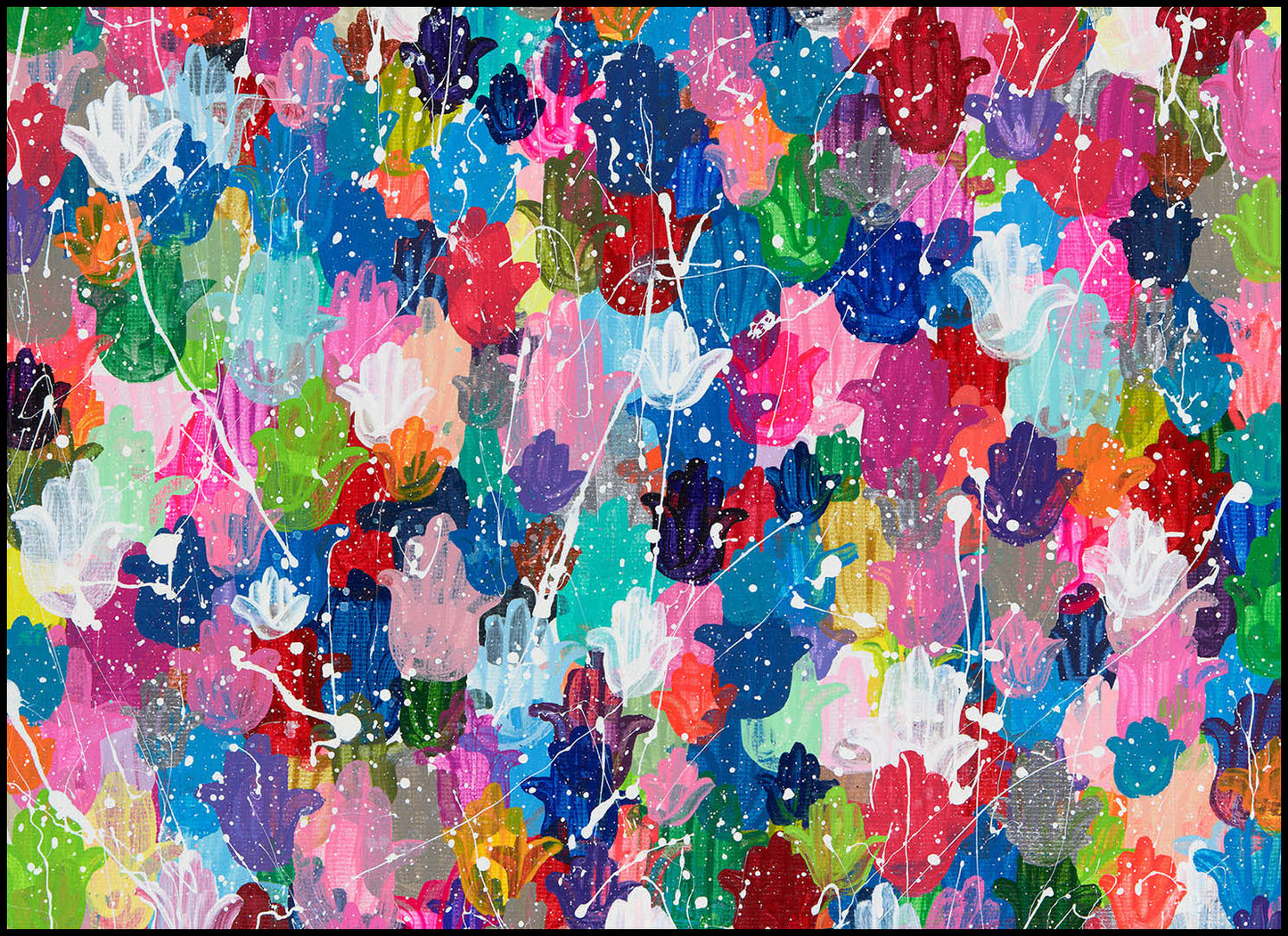 Hamsa Splatter Placemats 21x15