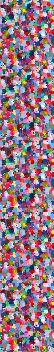 Rainbow Apples Table Runner 16x108