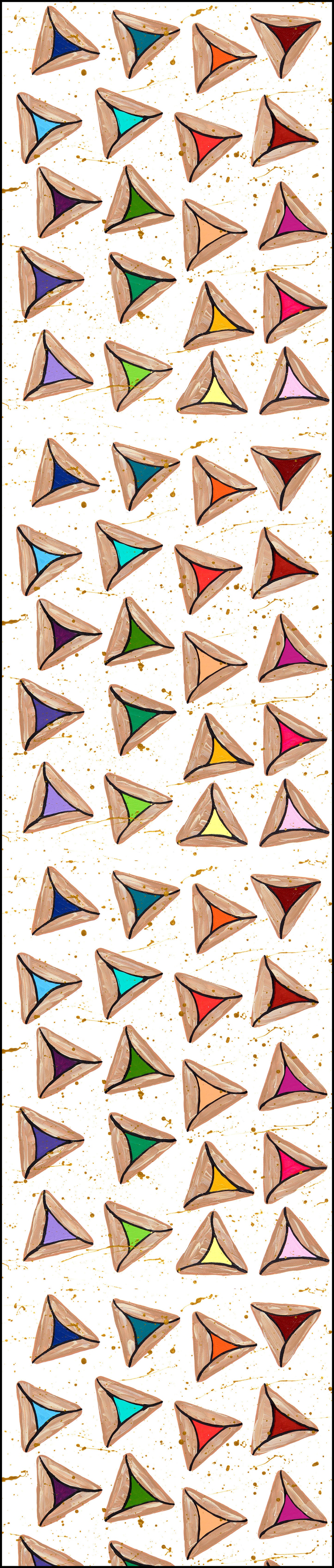 Rainbow HamanTashen Table Runner 16x108