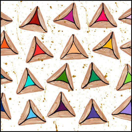 Rainbow HamanTashen Napkins 18x18 4PK