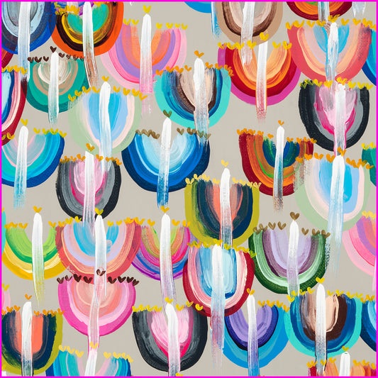 Rainbow Menorahs Napkins 18x18 4PK