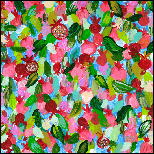 Red Poms Napkins 18x18 4PK