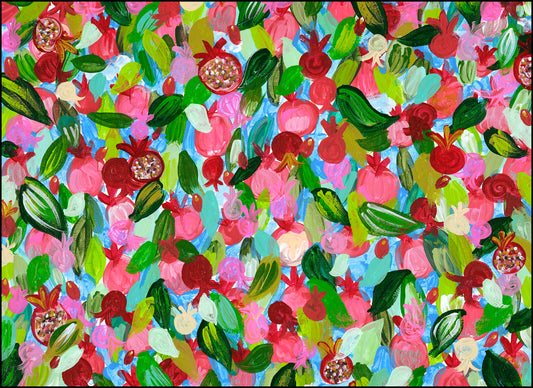 Red Poms Placemats 21x15