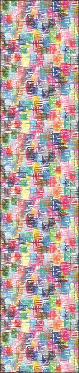 Heart Menorahs Table Runner 16x108
