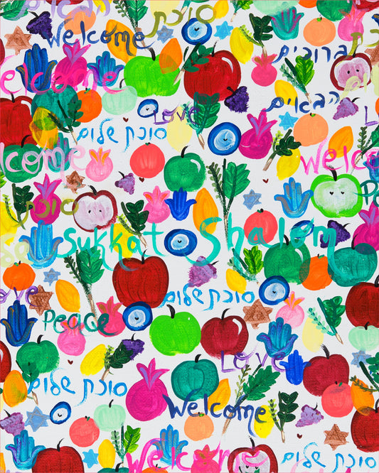 Sukkot Shalom Banner 30x24