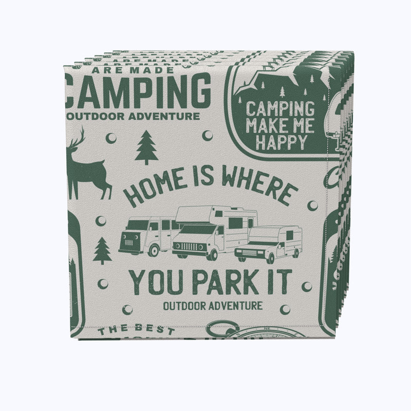 RV Camping Life Cotton Napkins