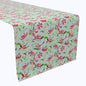 Fire Lily Flowers and Leaves Cotton Table Runners
