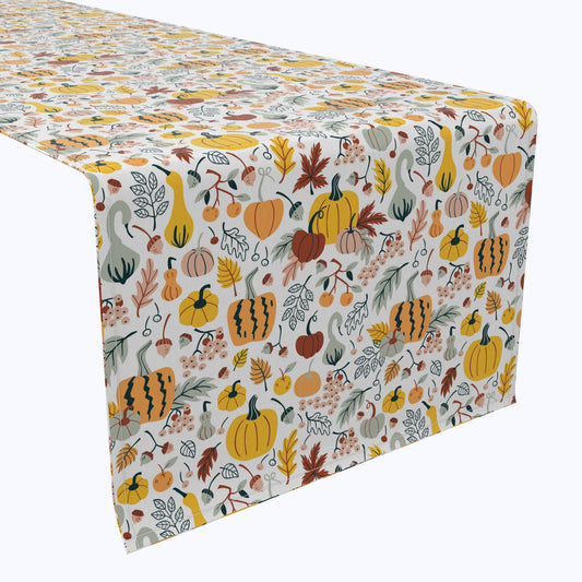 Pumpkin Décor Cotton Table Runners