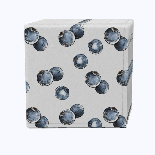 Blueberry Picnic Cotton Napkins