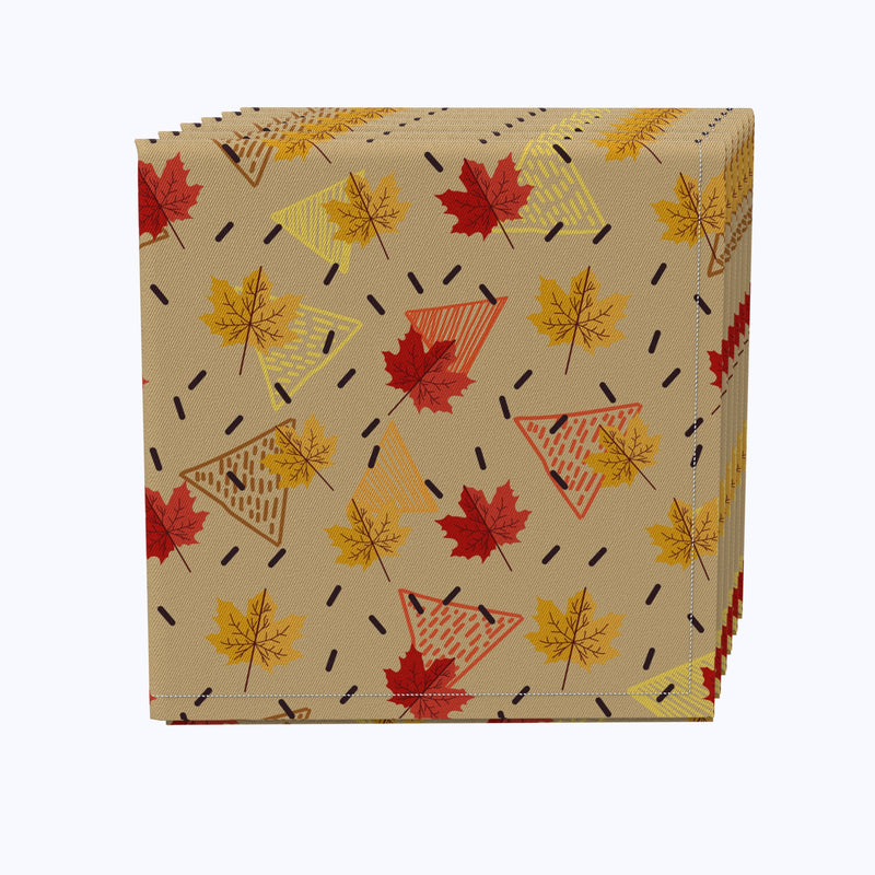Patterns with Leaves Cotton Napkins