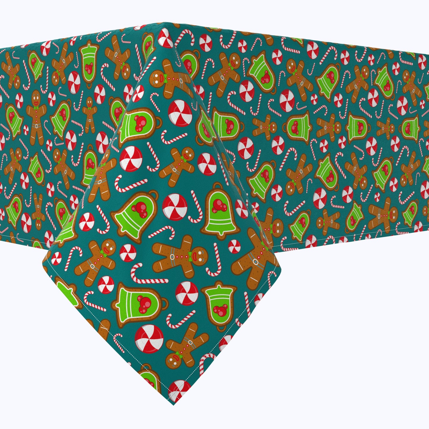 Christmas Cookies and Candy Canes Cotton Rectangles