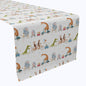 Animals on Bikes Design Cotton Table Runners
