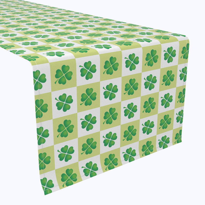 4 Leaf Clover Check Table Runners