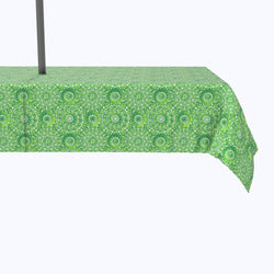 4 Leaf Clover Swirls Outdoor Tablecloths