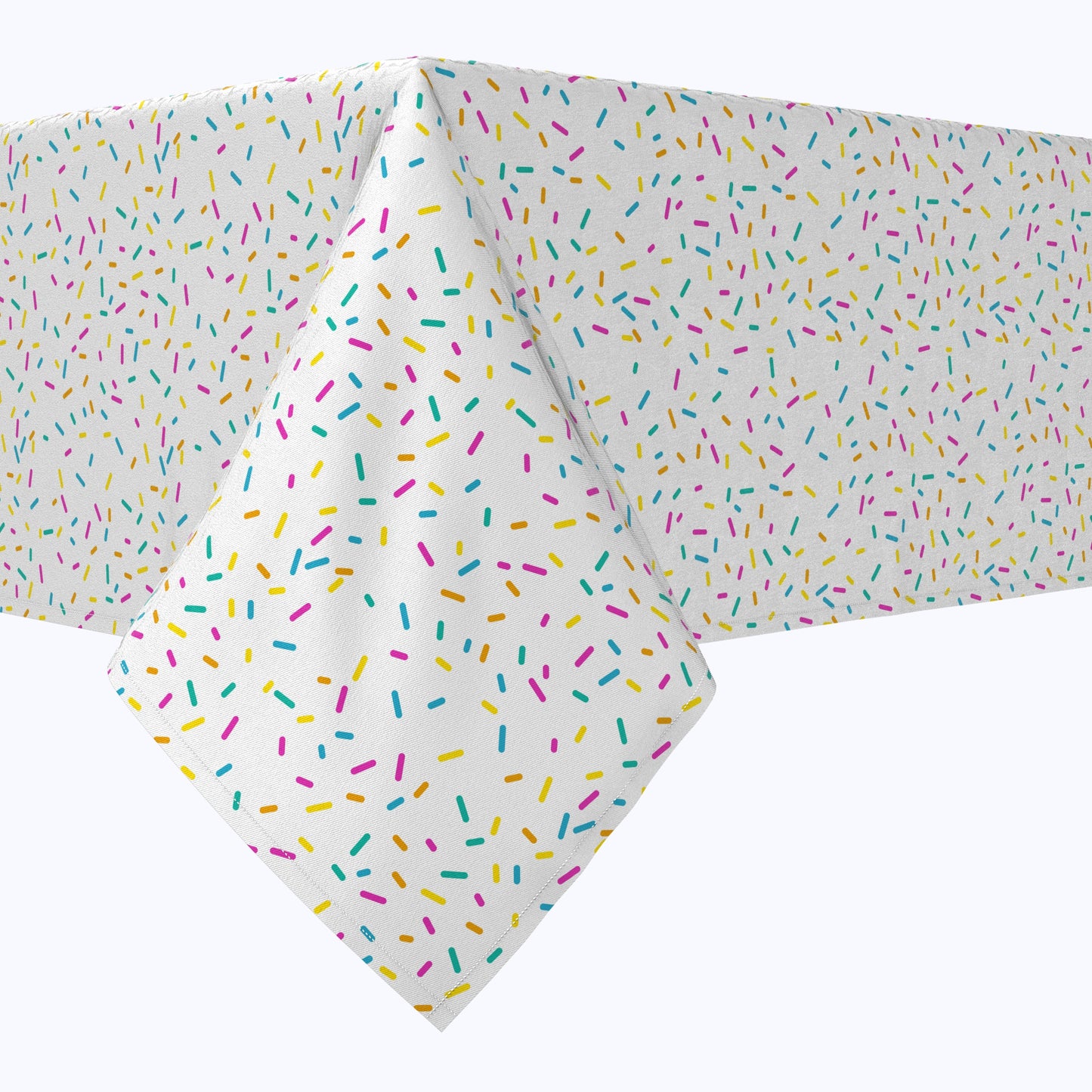 Sprinkles on White  Tablecloths