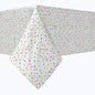 Sprinkles on White  Tablecloths