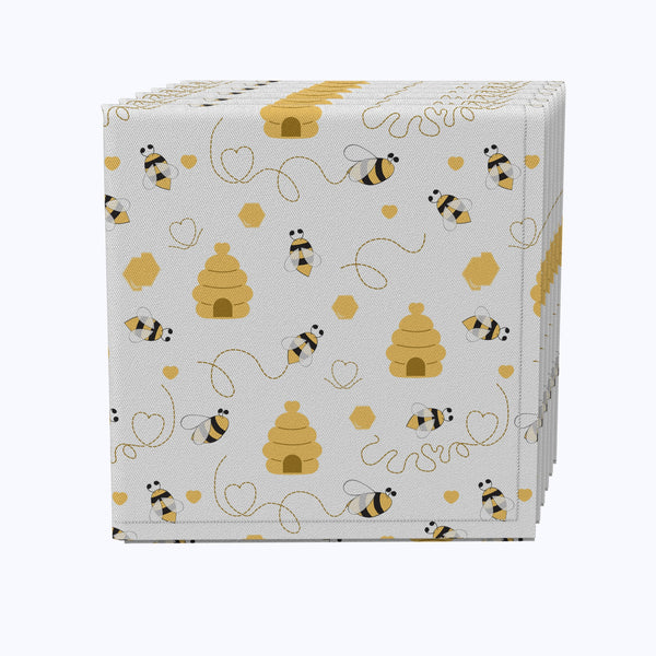 Bees & Bee hives Cotton Napkins