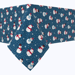 Snowmen in a Winter Wonderland Cotton Rectangles