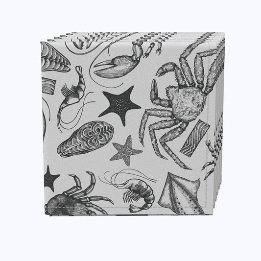 Seafood Sketch Napkins