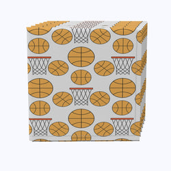 Basketball & Hoops Cotton Napkins