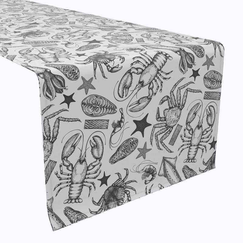Seafood Skectch Cotton Table Runners