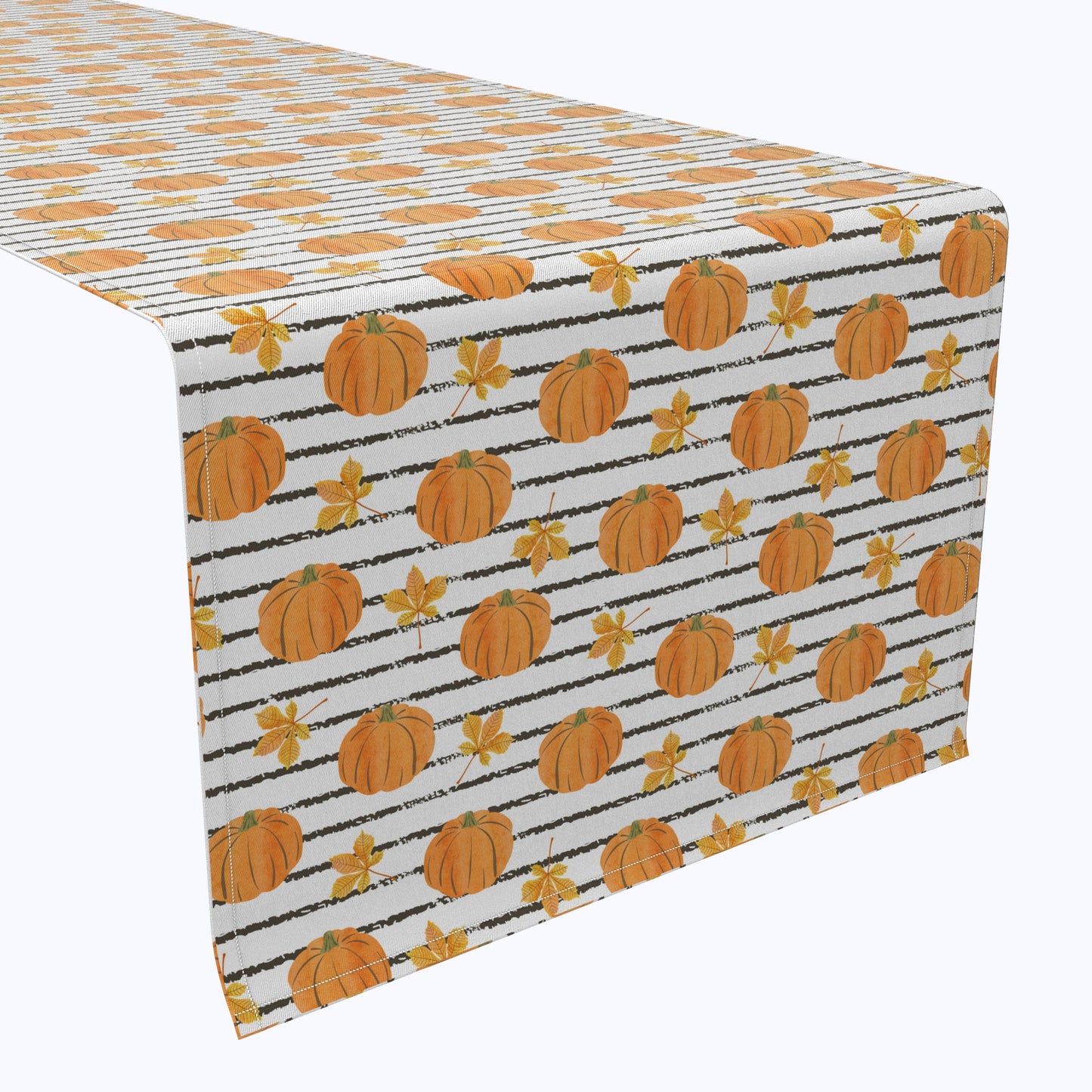 Abstract Autumn Stripe Cotton Table Runners