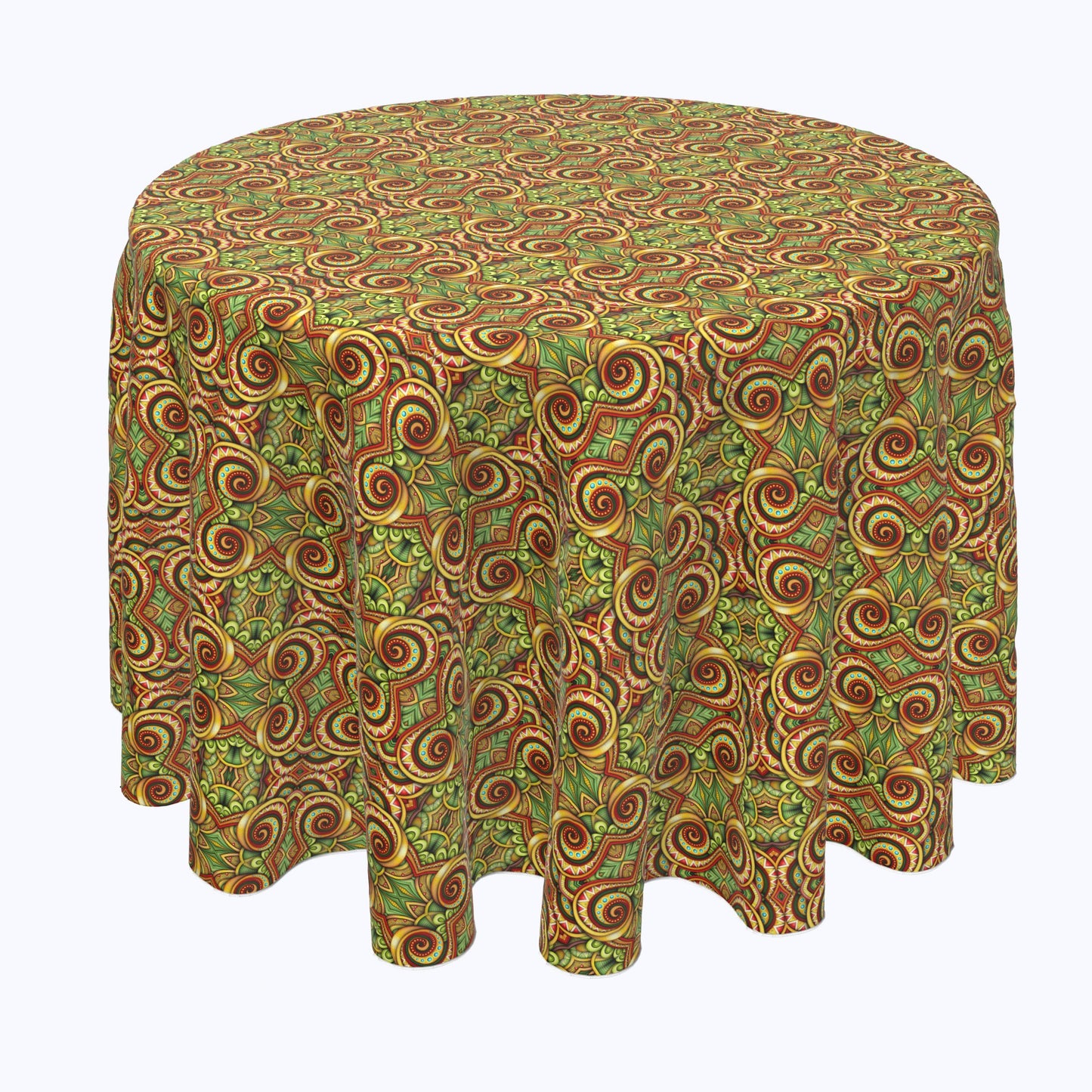 Abstract Kaleidoscope Paisley Rounds