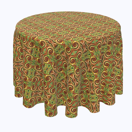 Abstract Kaleidoscope Paisley Rounds