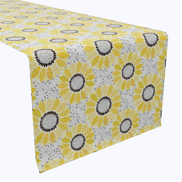 Abstract Sunflowers Table Runners