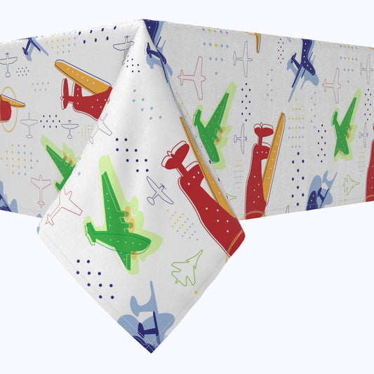 Airplane Design Cotton Rectangles