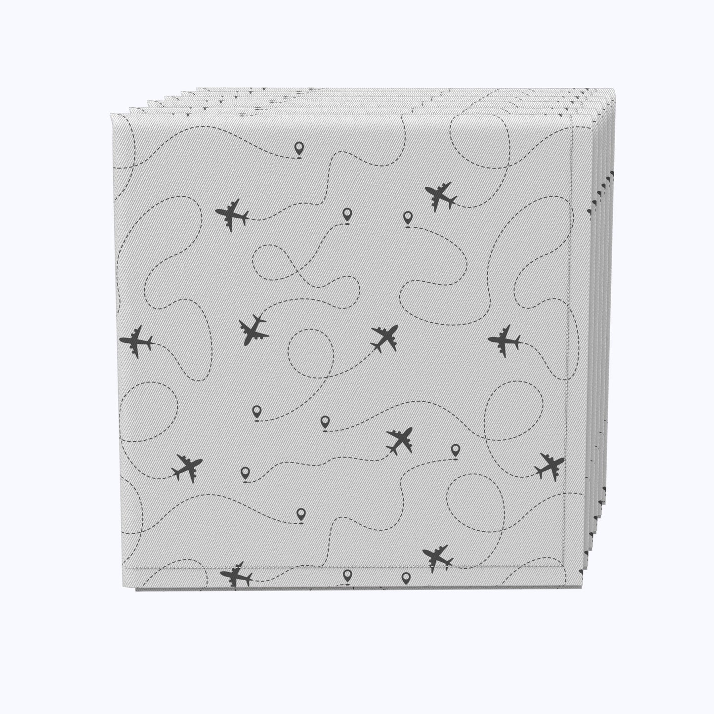 Airplane Route Design Napkins