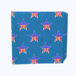 American Flags in Stars Napkins