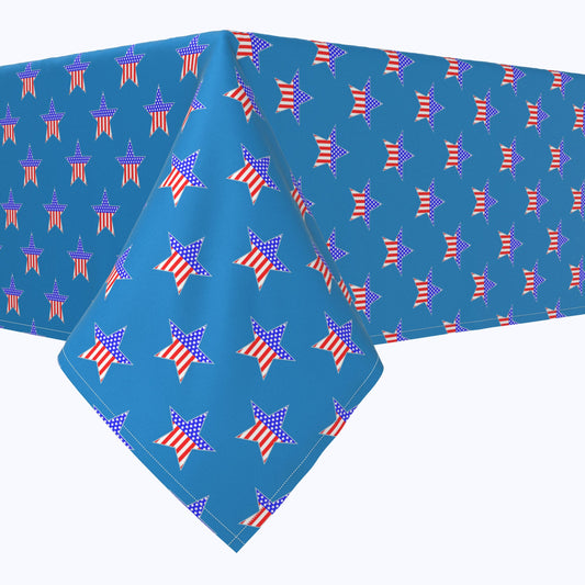 American Flags in Stars Rectangles