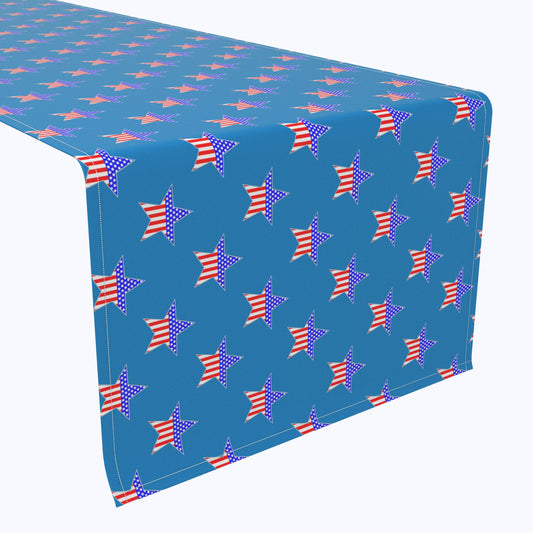 American Flags in Stars Runners