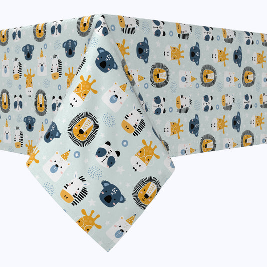 Animal Faces Cotton Rectangles