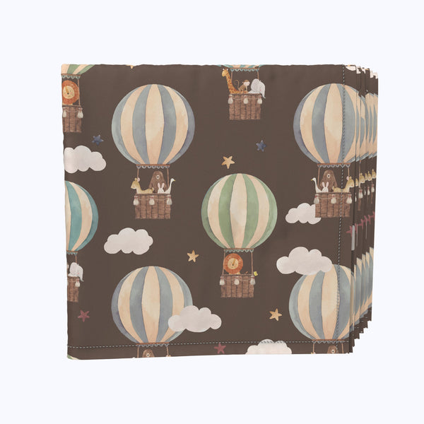 Animals in Hot Air Balloons Napkins