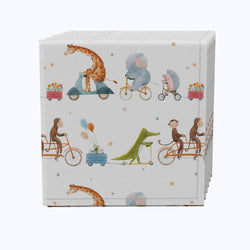 Animals on Bikes Design Napkins