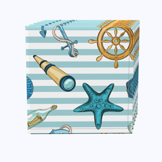 At Sea Stripe Napkins