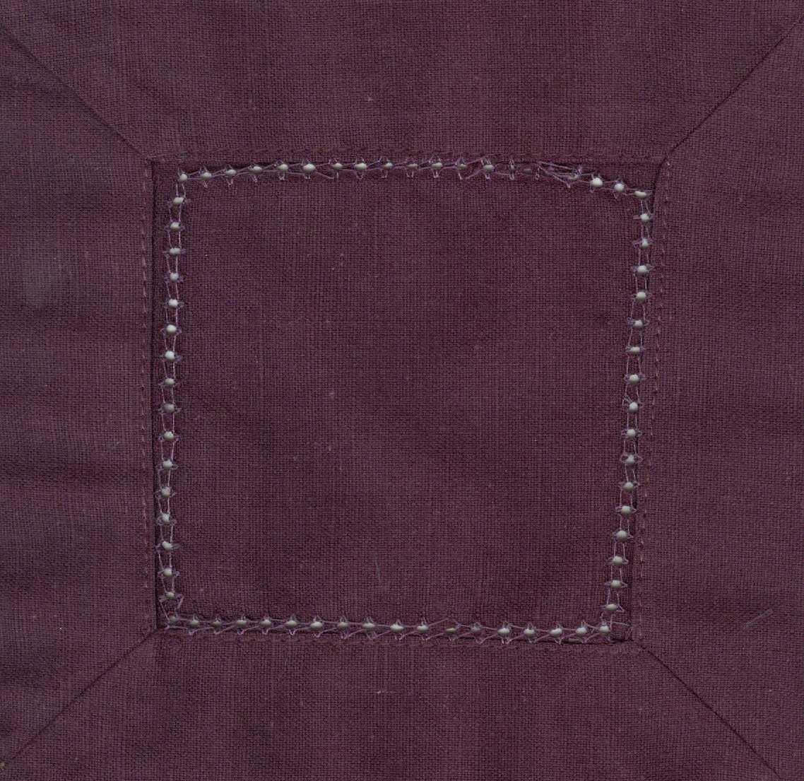 Hemstitch Cocktail Napkins 6 x 6 ( 1 dozen)