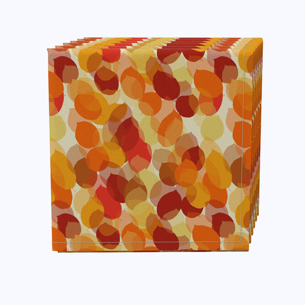 Autumn Abstract Leaves Napkins