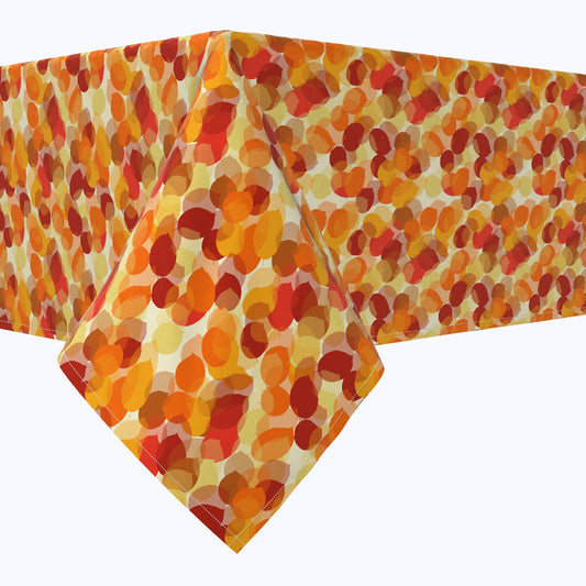 Autumn Abstract Leaves Cotton Rectangles