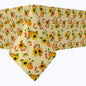 Autumn Sunflowers with Pumpkins Cotton Rectangles