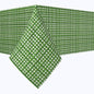 Bamboo Green Grid Fence Squares