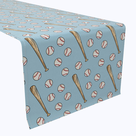 Baseballs & Bats Table Runners