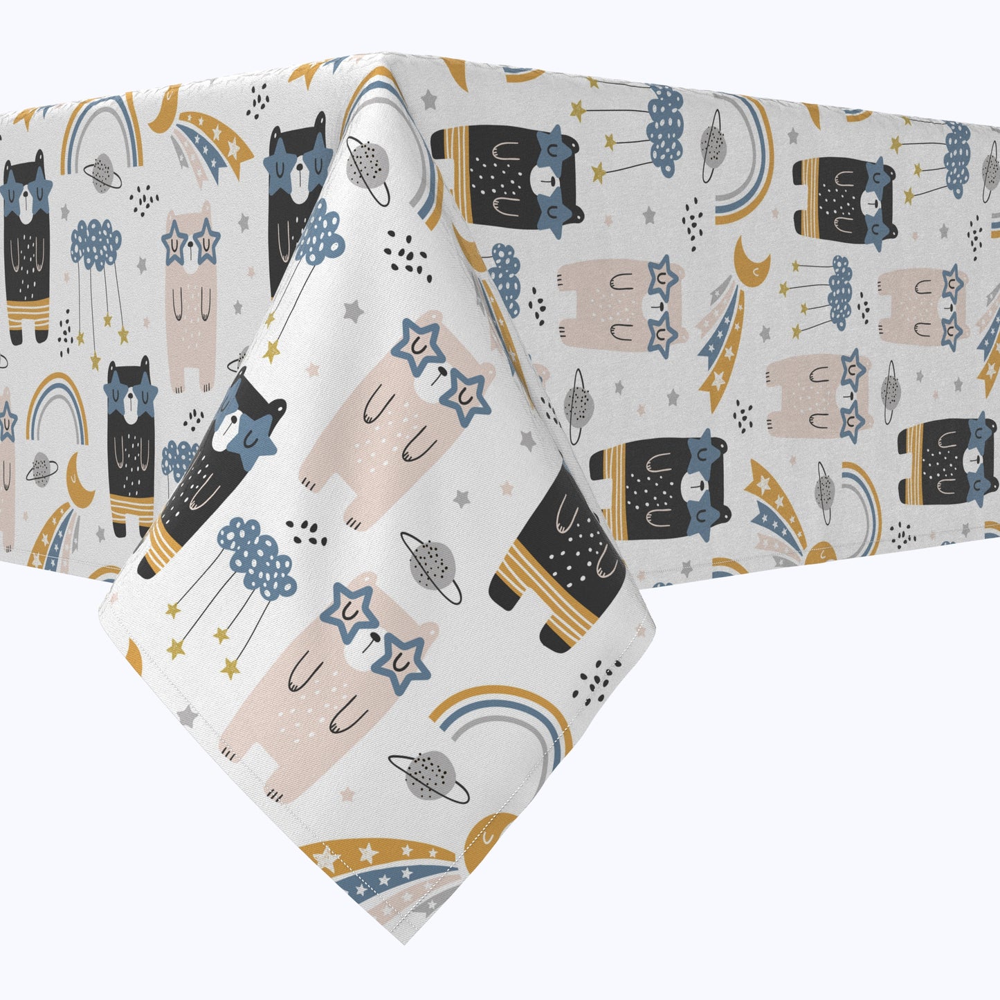 Bears, Rainbows & Stars Cotton Rectangles